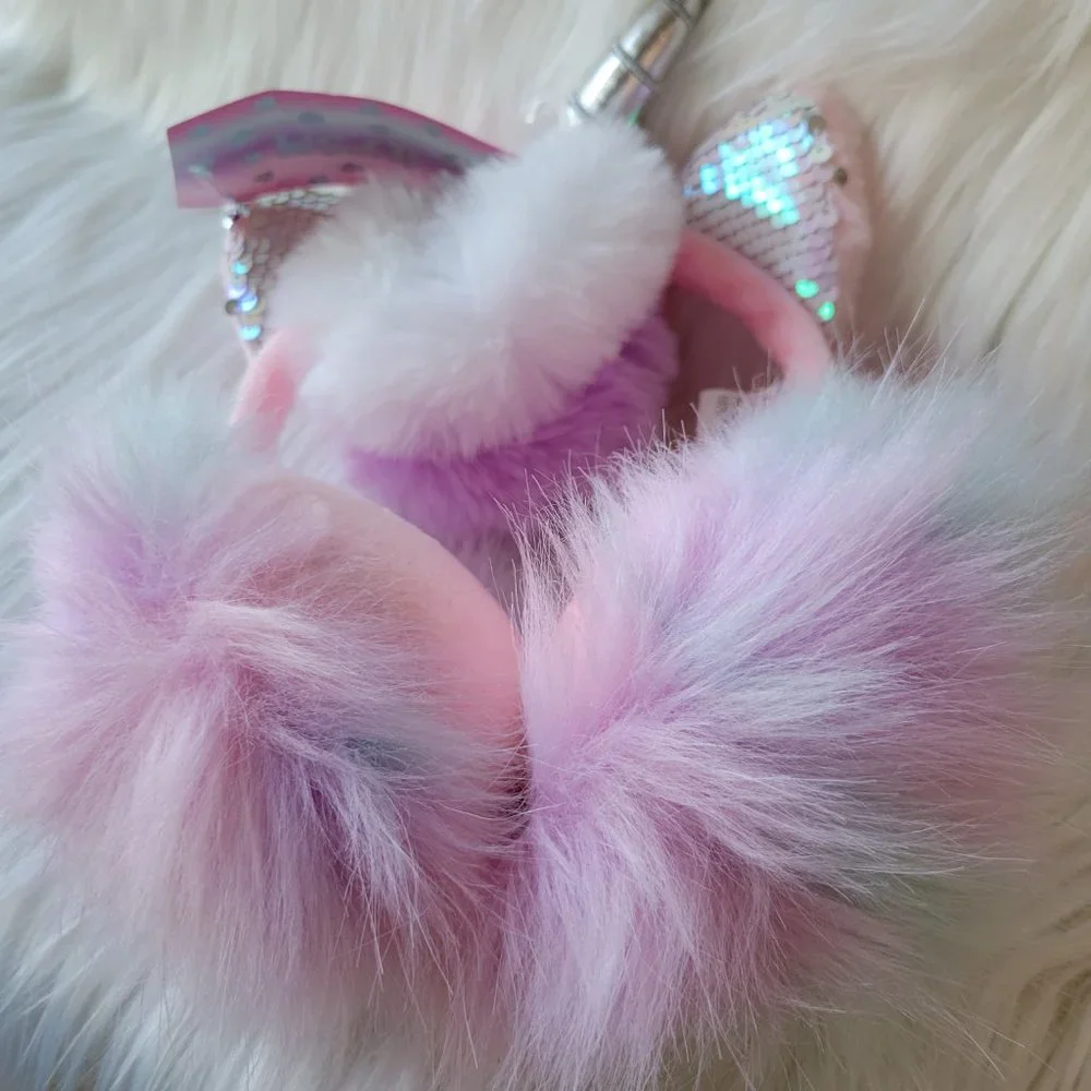 OMG! Cat Unicorn Earmuffs & Scrunchies Set